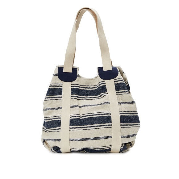 NWT Woven Tote  Handbag Blue - Picture 3 of 5